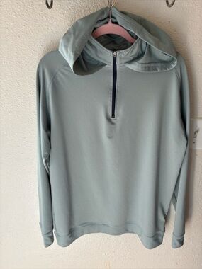 Swannies Quarter Zip Pullover With Hood